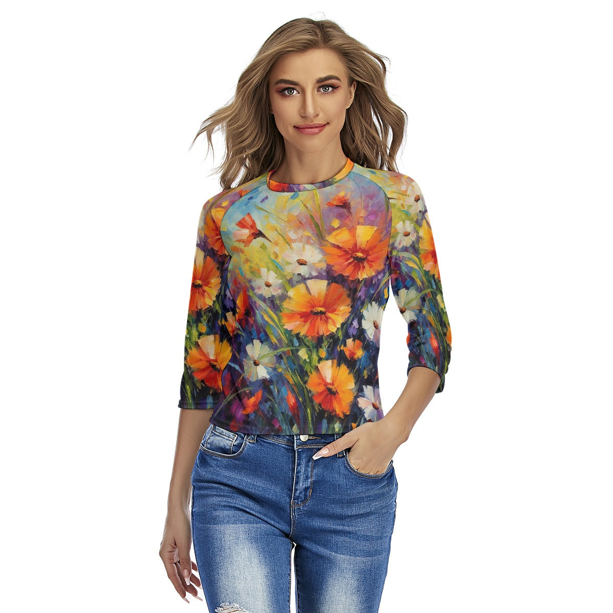 All-Over Print Women's Raglan Sleeves T-shirts