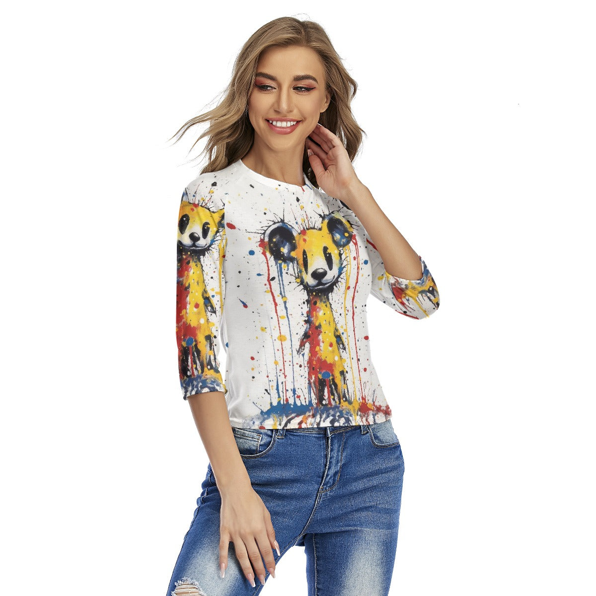 All-Over Print Women's Raglan Sleeves T-shirts