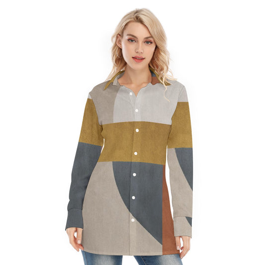 All-Over Print Women's Long Shirt