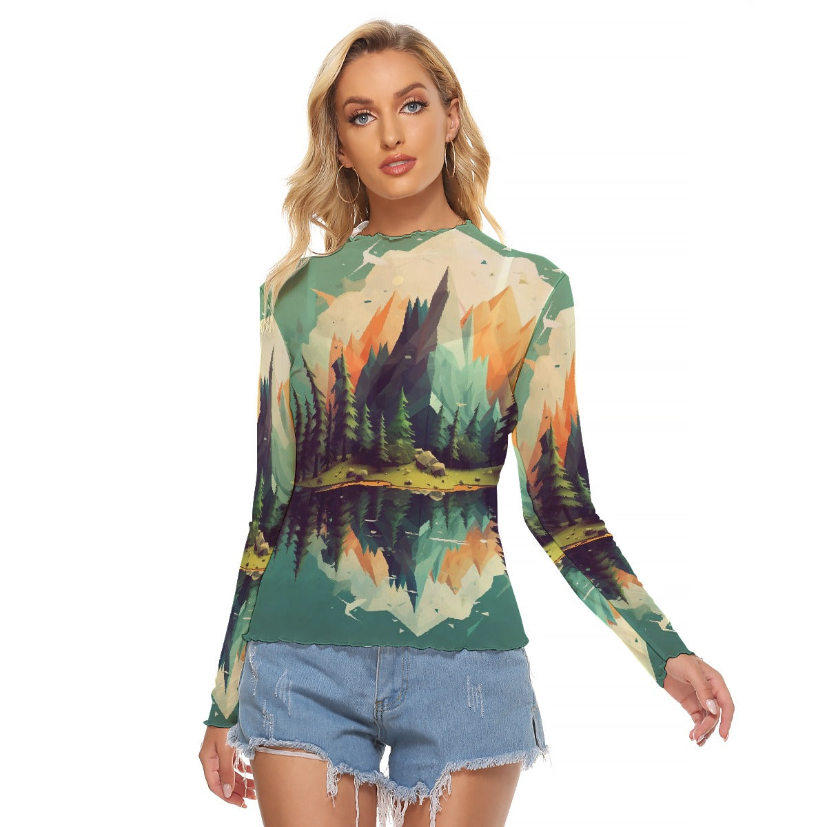 All-Over Print Women's Mesh T-shirt