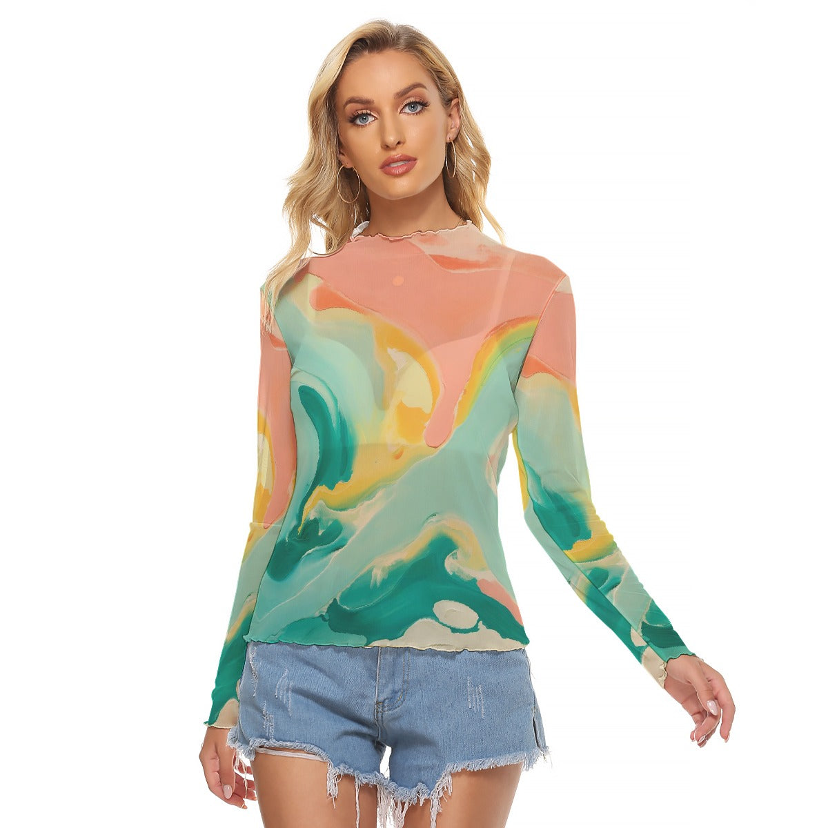 All-Over Print Women's Mesh T-shirt