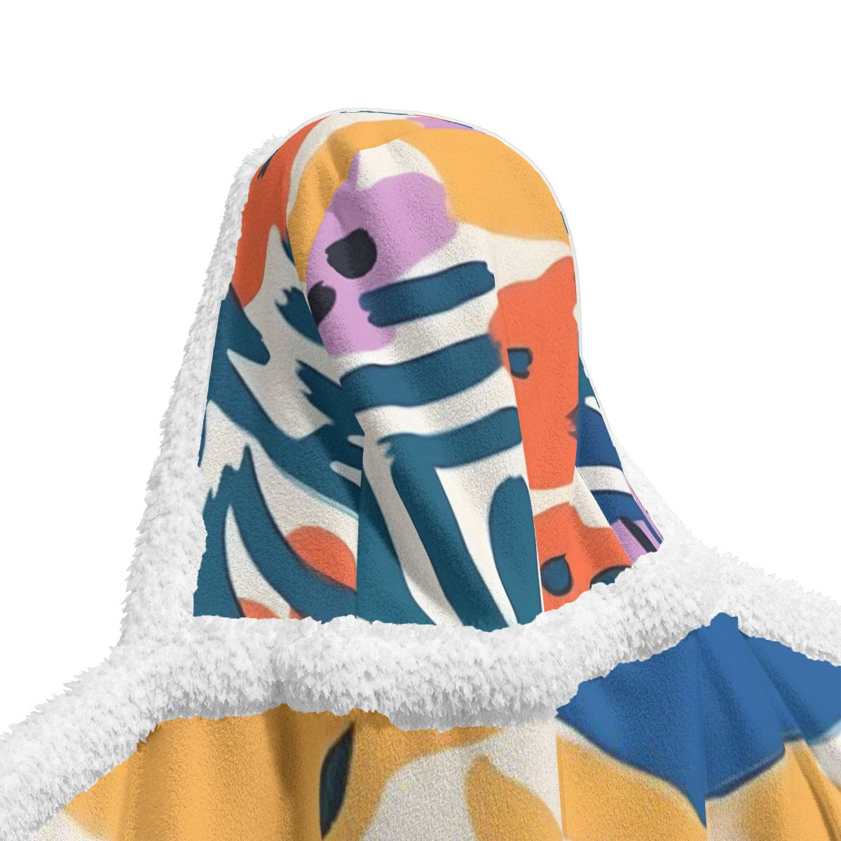 All-Over Print Unisex Wearable Hooded Blanket