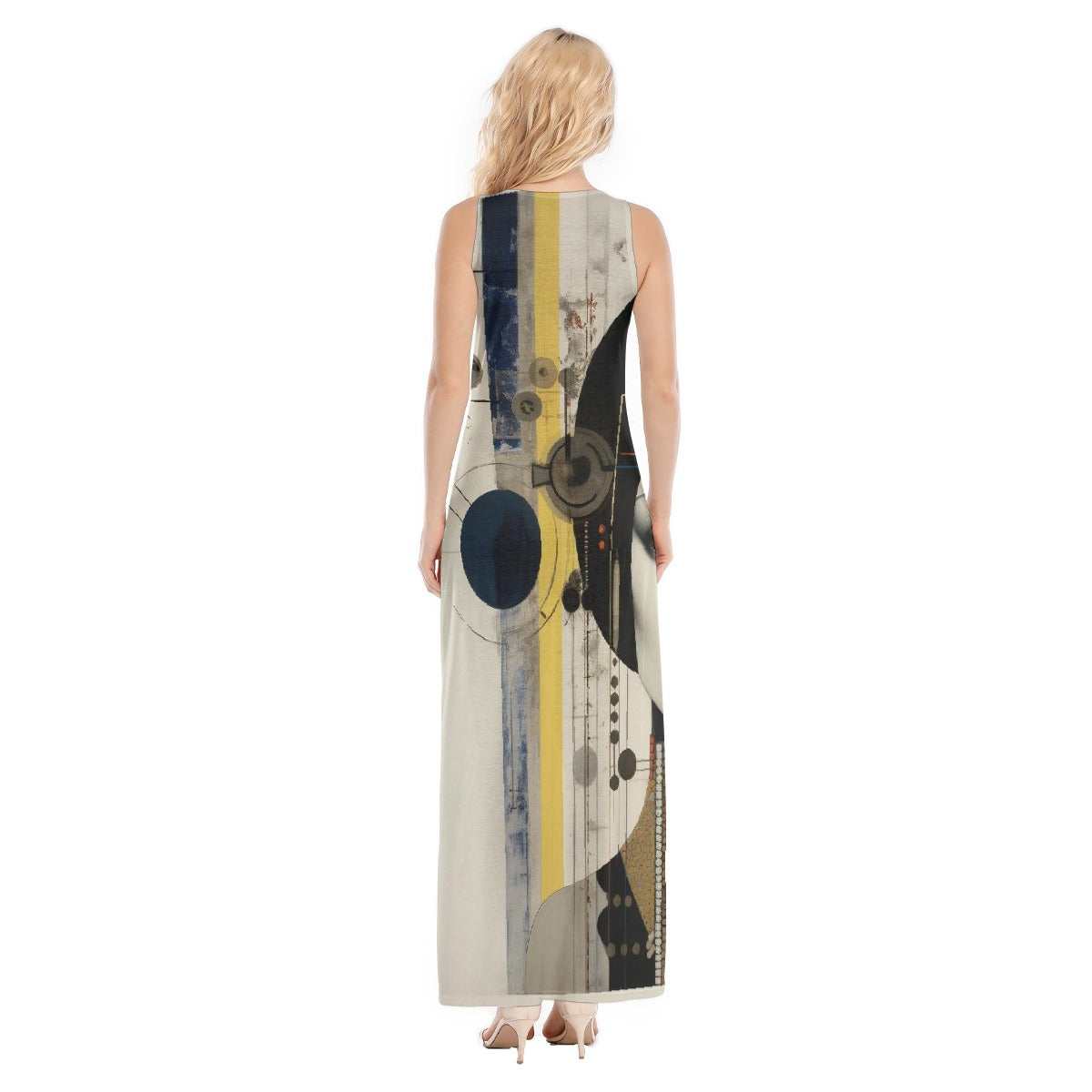 All-Over Print Women's Vest Dress | Length To Ankle