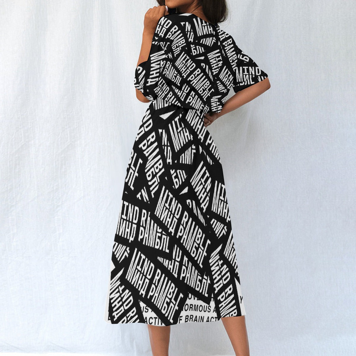 All-Over Print Women's Elastic Waist Dress