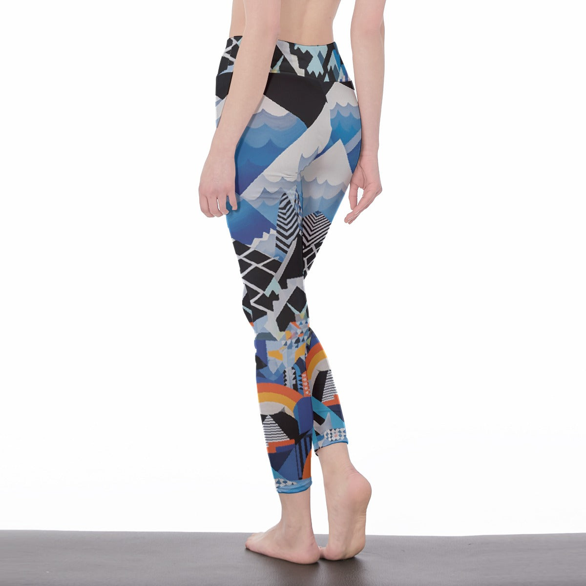 All-Over Print Women's High Waist Leggings | Side Stitch Closure