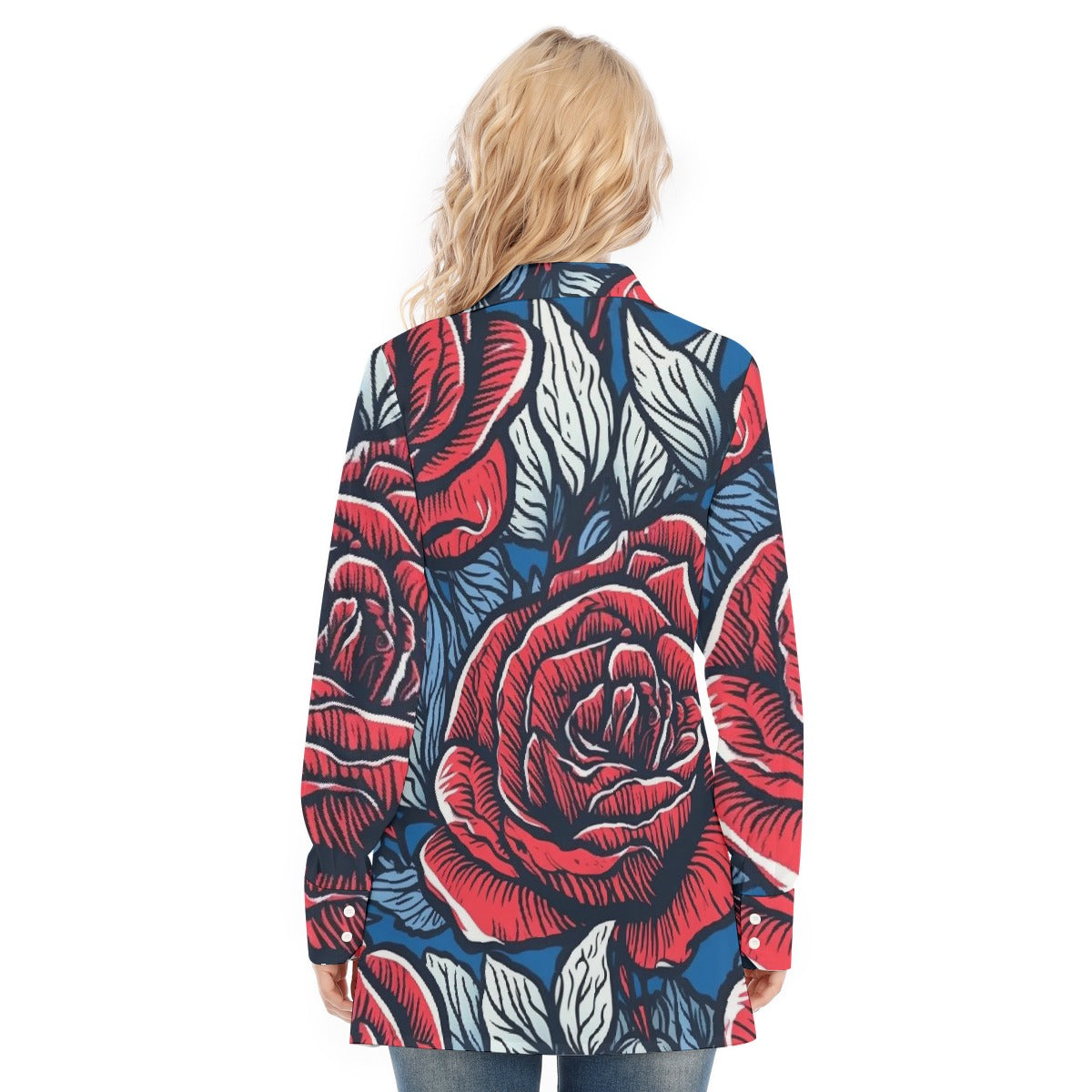 All-Over Print Women's Long Shirt