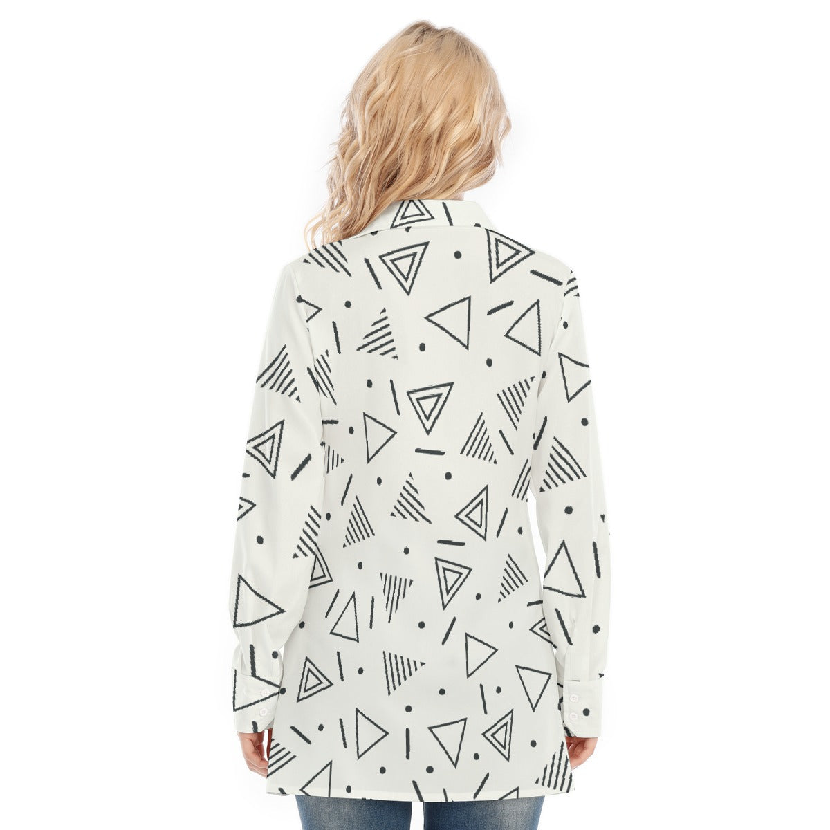 All-Over Print Women's Long Shirt