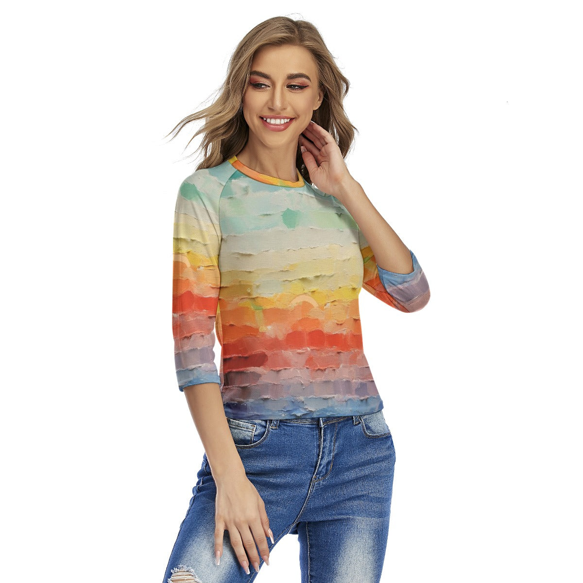 All-Over Print Women's Raglan Sleeves T-shirts