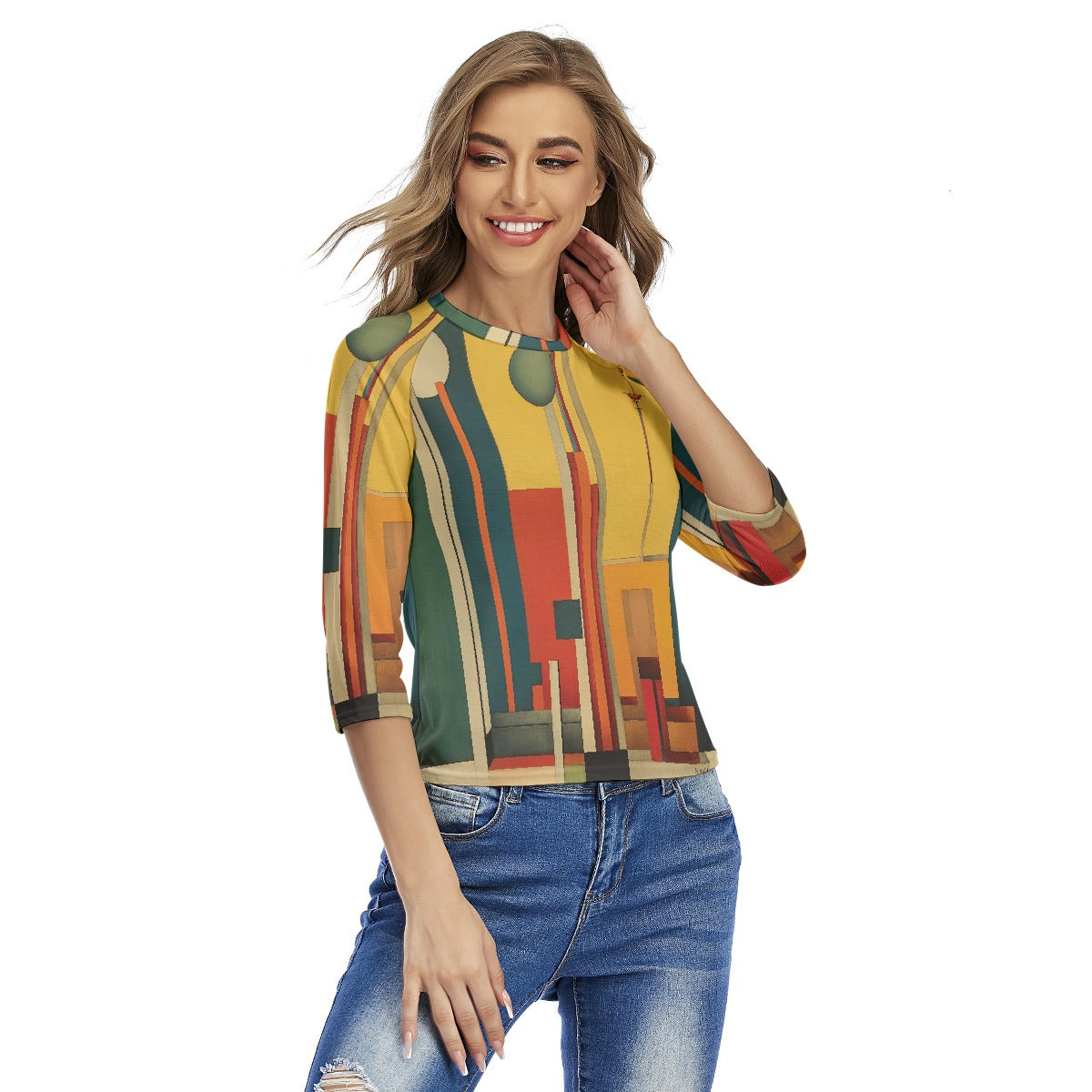 All-Over Print Women's Raglan Sleeves T-shirts