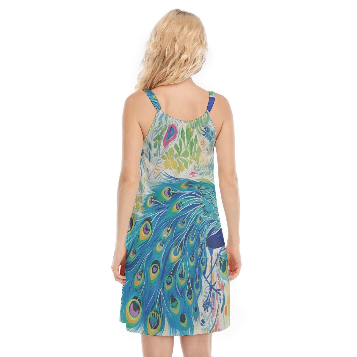 All-Over Print Women's O-neck Cami Dress