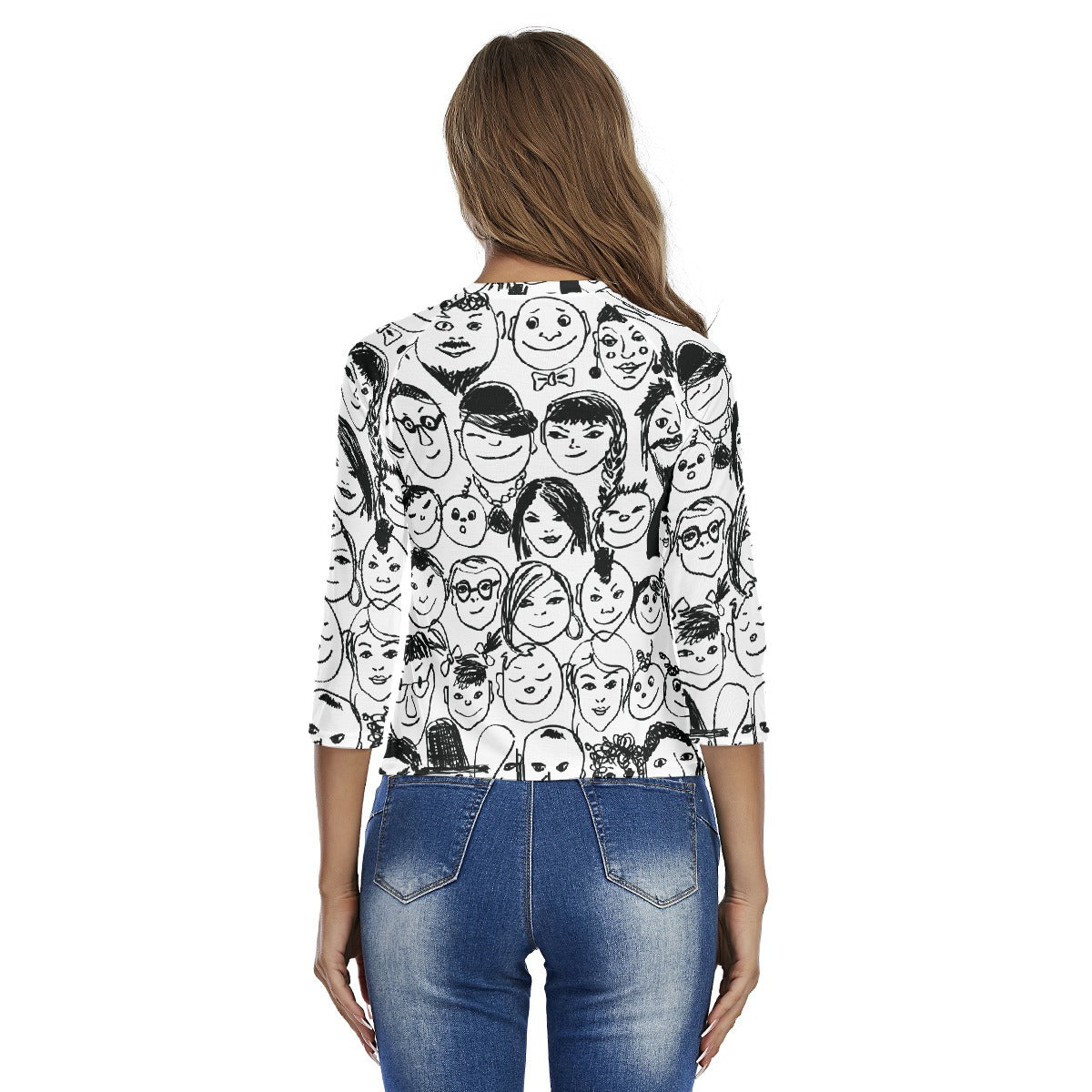 All-Over Print Women's Raglan Sleeves T-shirts