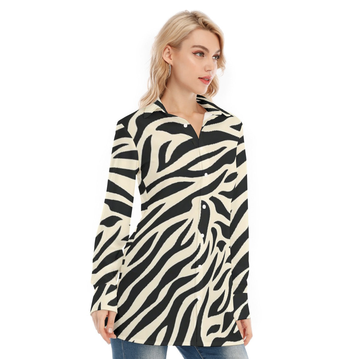 All-Over Print Women's Long Shirt