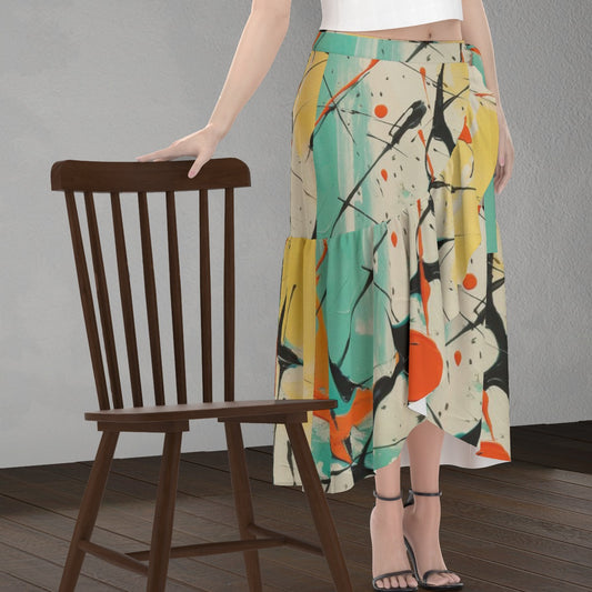 All-Over Print Women's Wrap Skirt