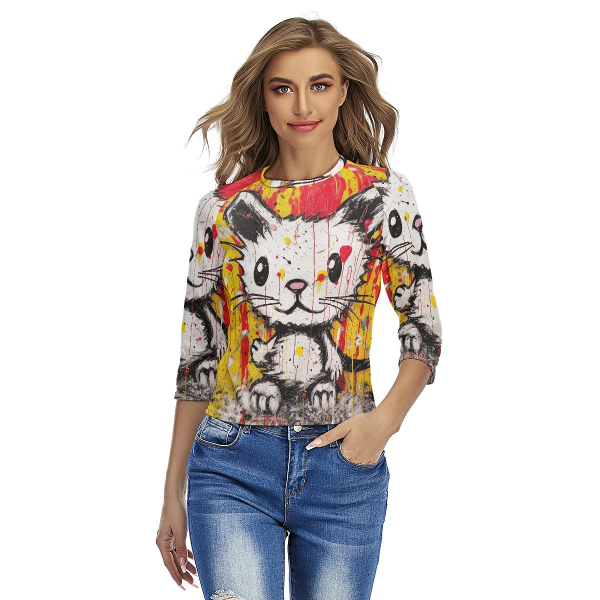 All-Over Print Women's Raglan Sleeves T-shirts