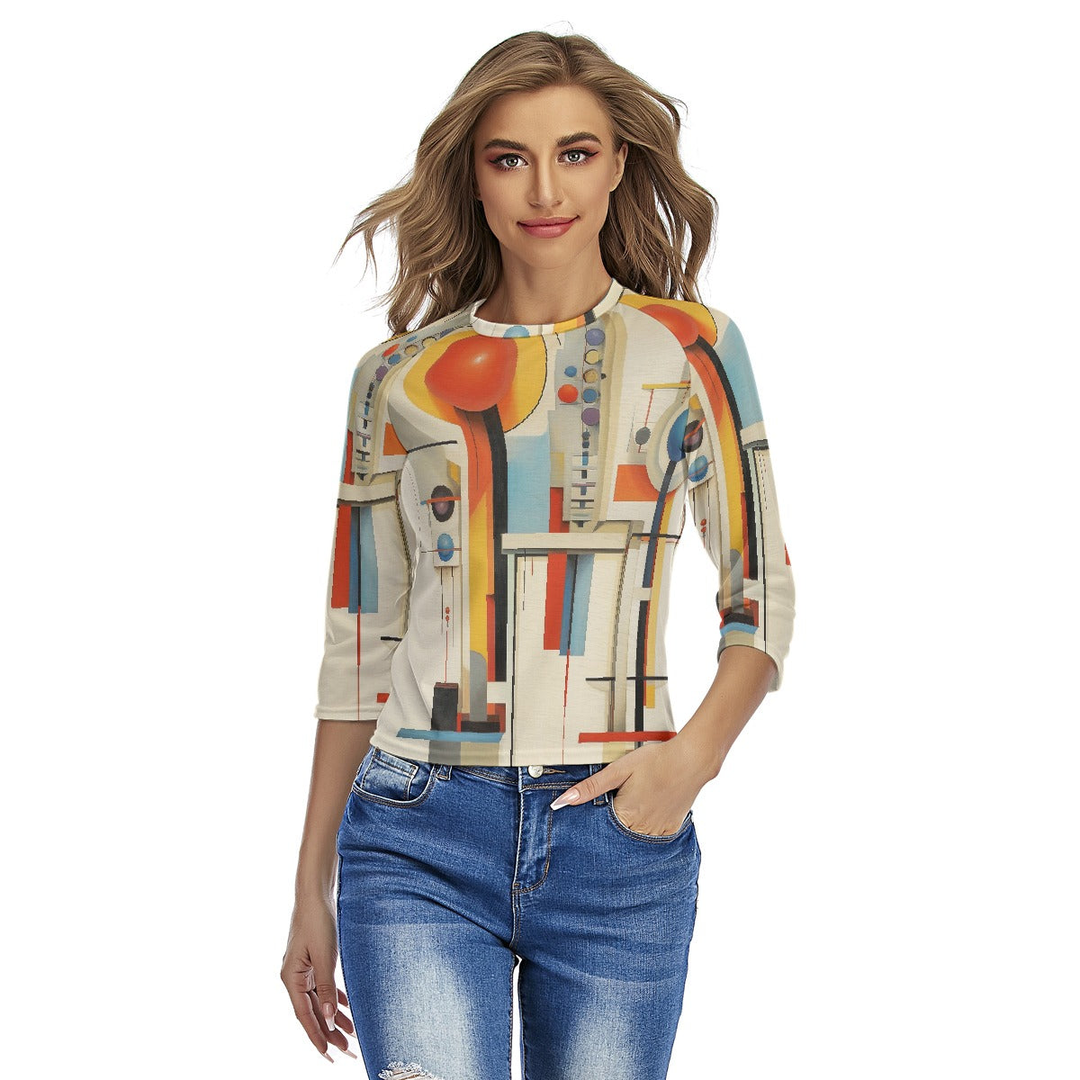 All-Over Print Women's Raglan Sleeves T-shirts