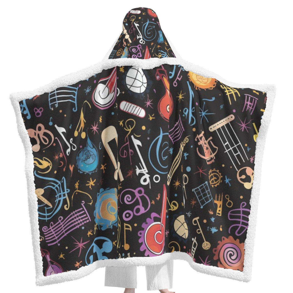 All-Over Print Unisex Wearable Hooded Blanket