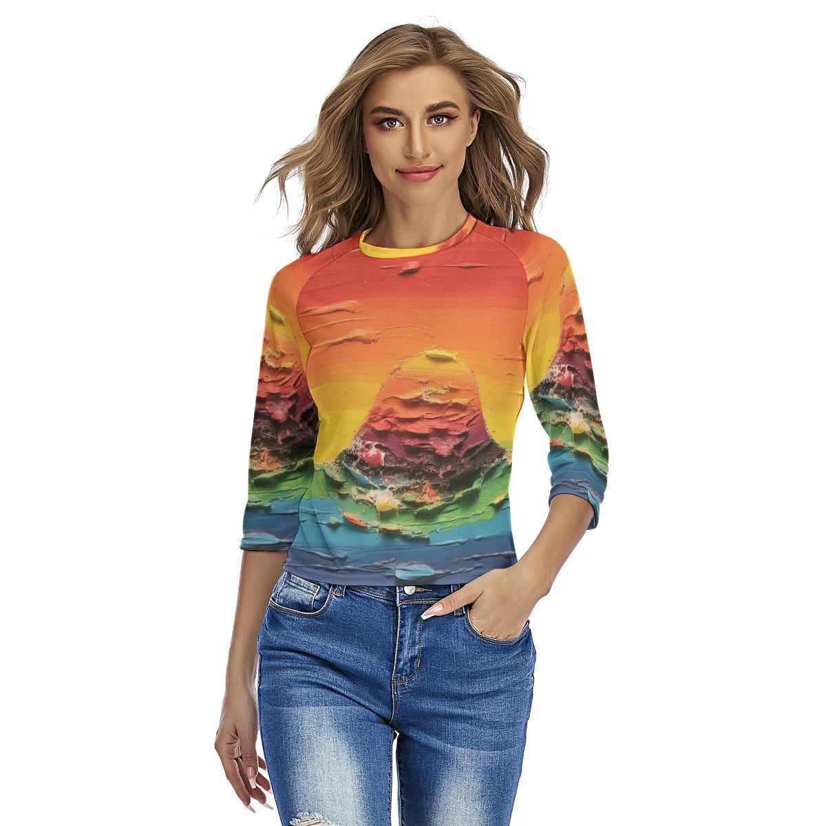 All-Over Print Women's Raglan Sleeves T-shirts