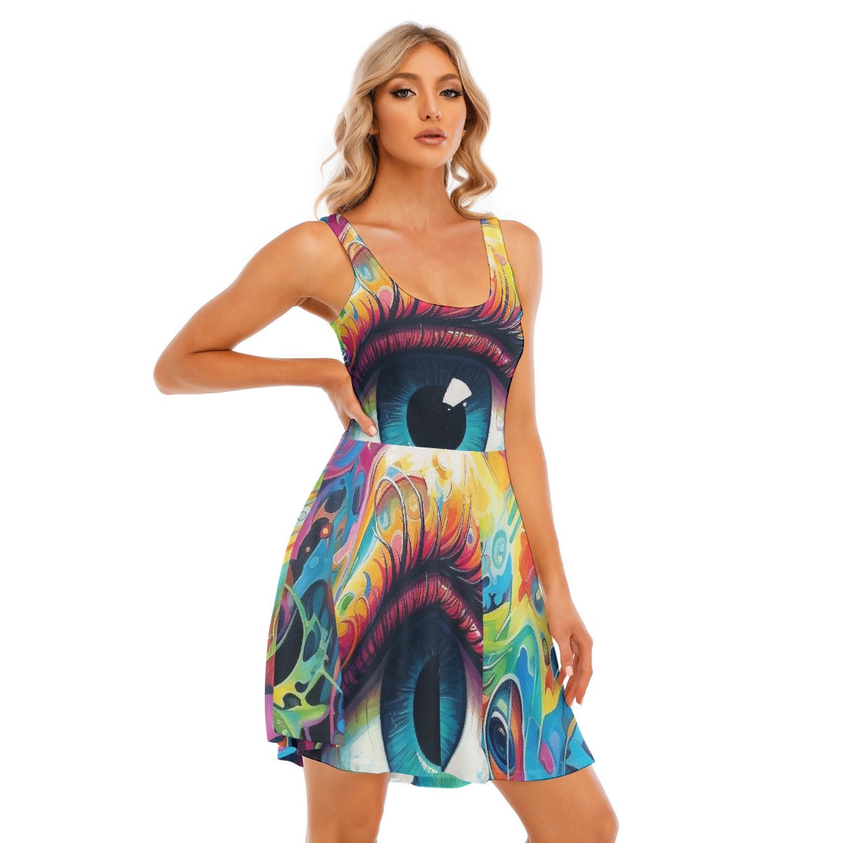 All-Over Print Women's Tank Vest Dress