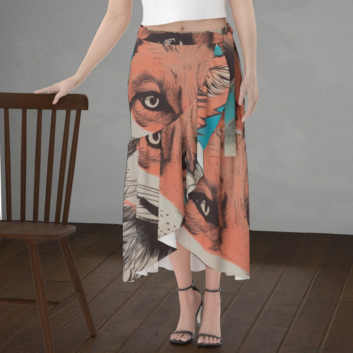 All-Over Print Women's Wrap Skirt