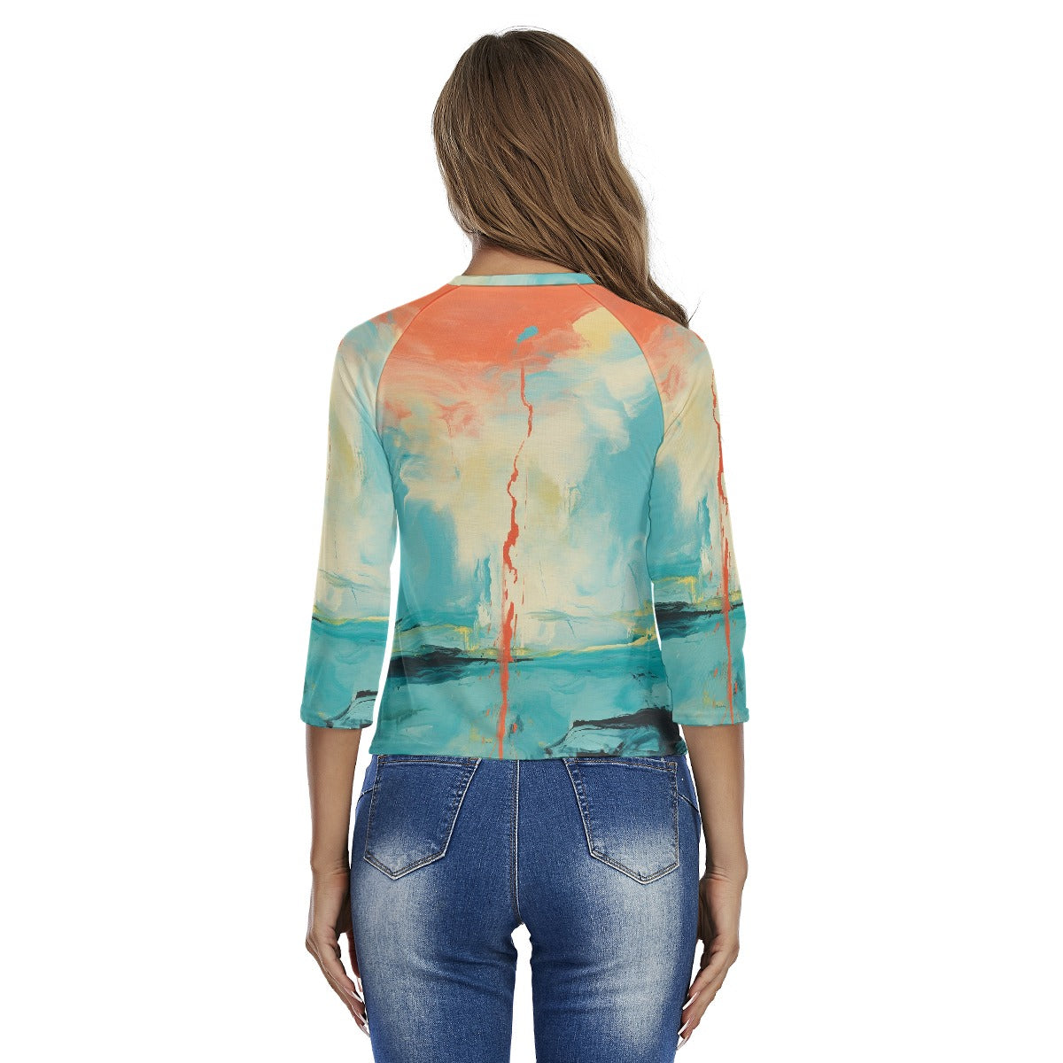 All-Over Print Women's Raglan Sleeves T-shirts