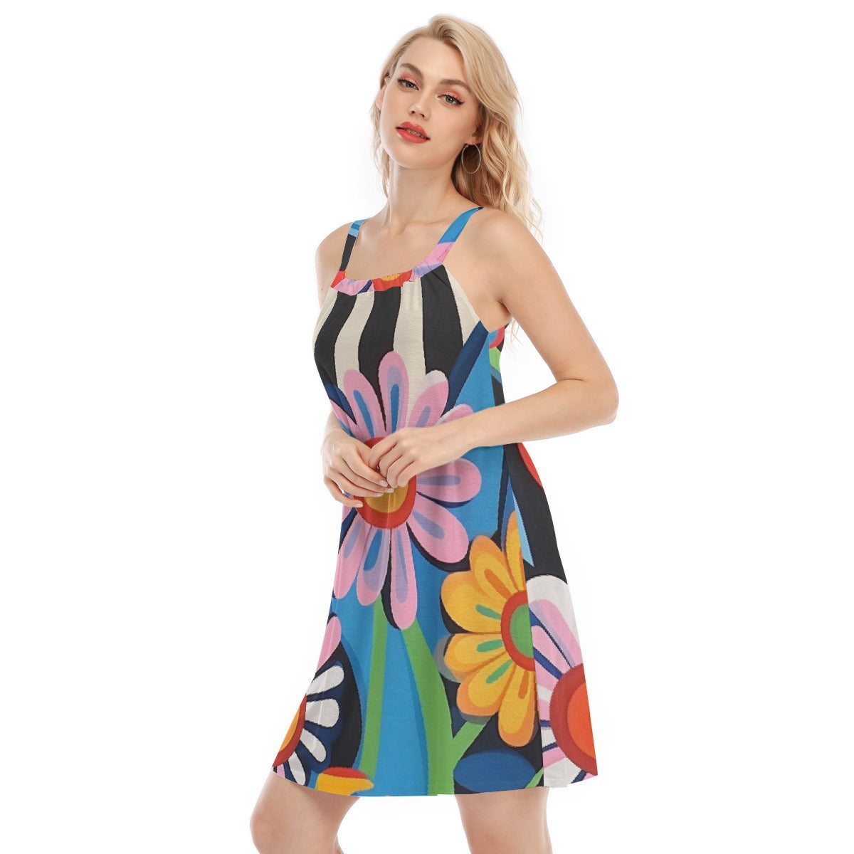 All-Over Print Women's Sleeveless Cami Dress