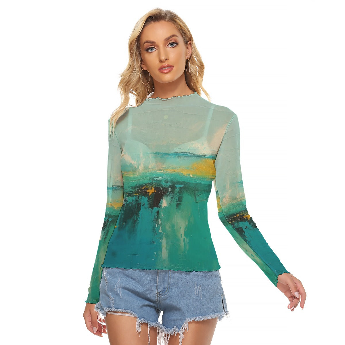 All-Over Print Women's Mesh T-shirt