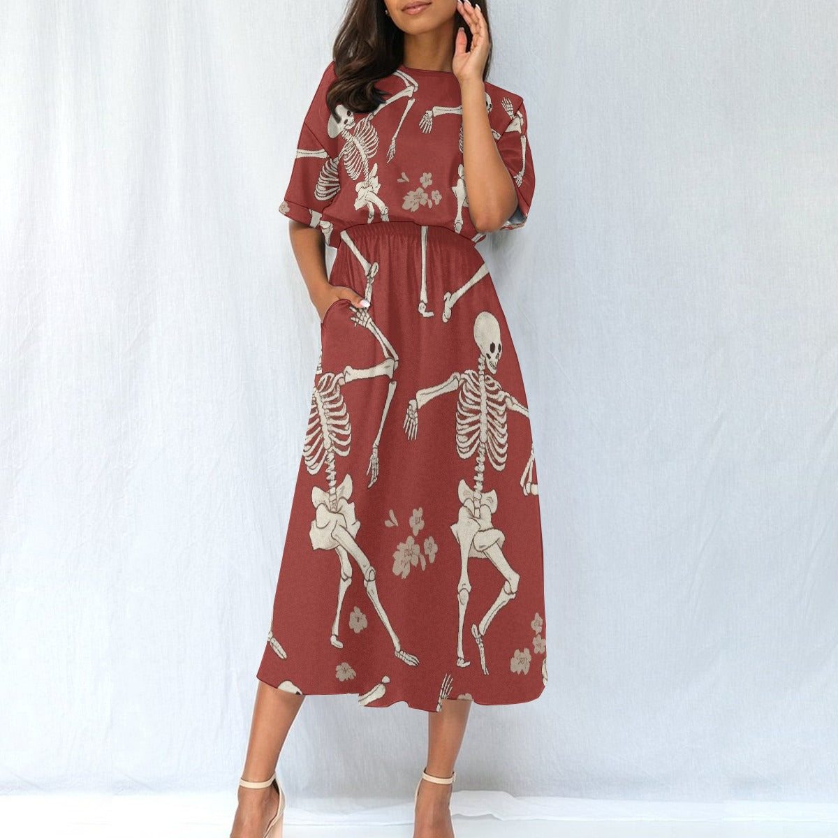 All-Over Print Women's Elastic Waist Dress