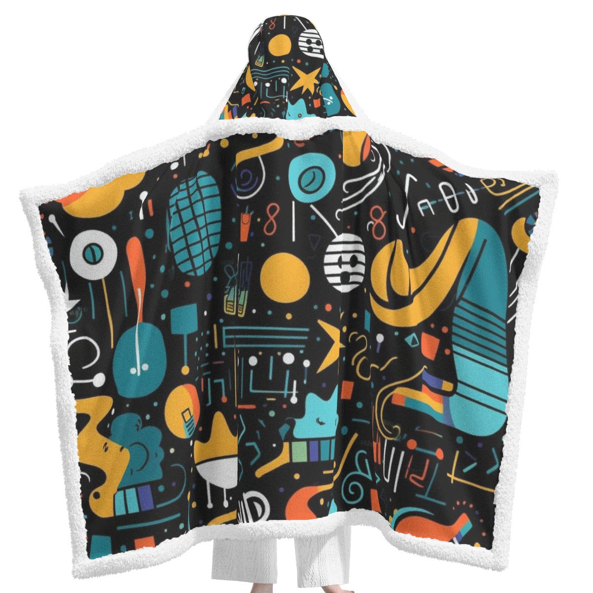 All-Over Print Unisex Wearable Hooded Blanket