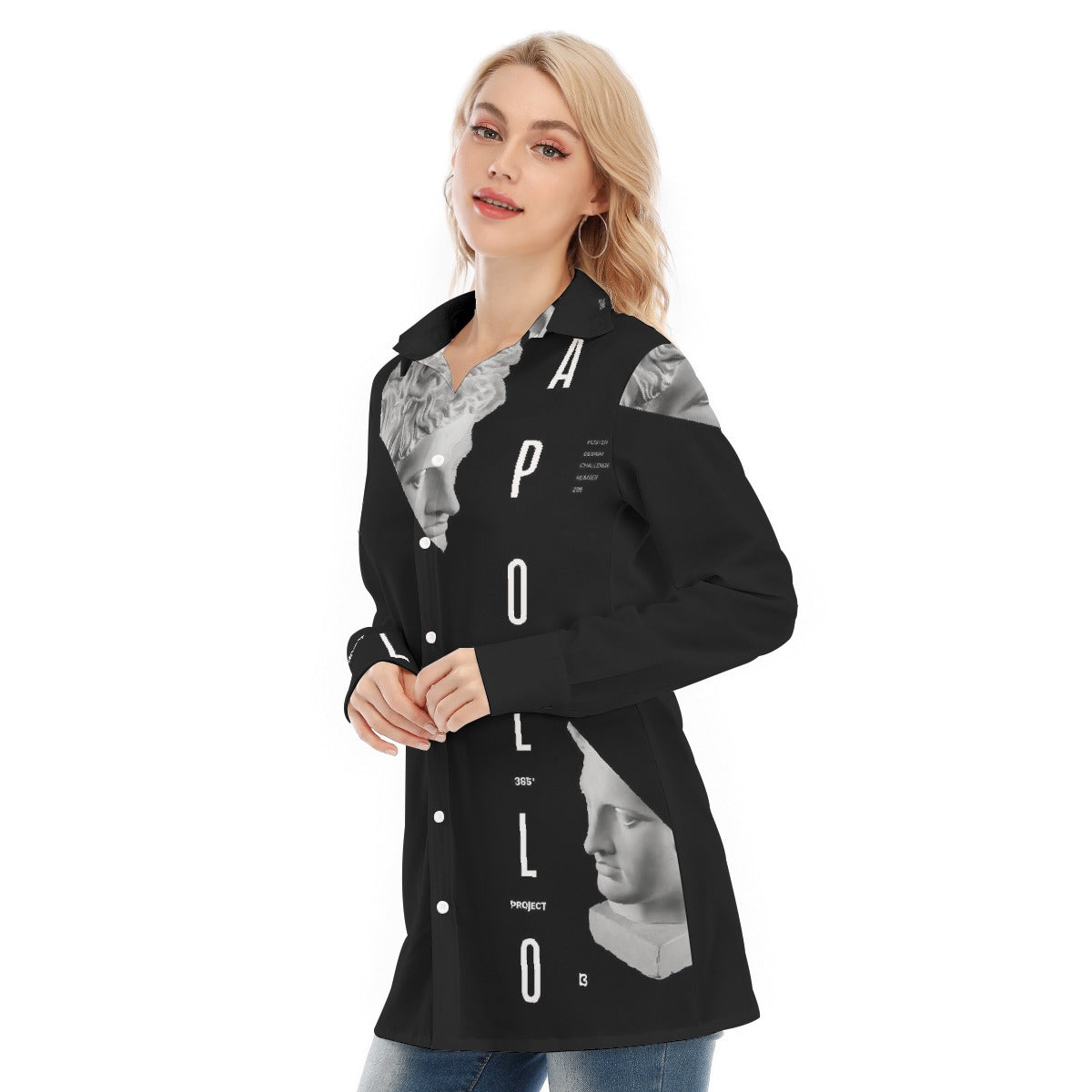 All-Over Print Women's Long Shirt