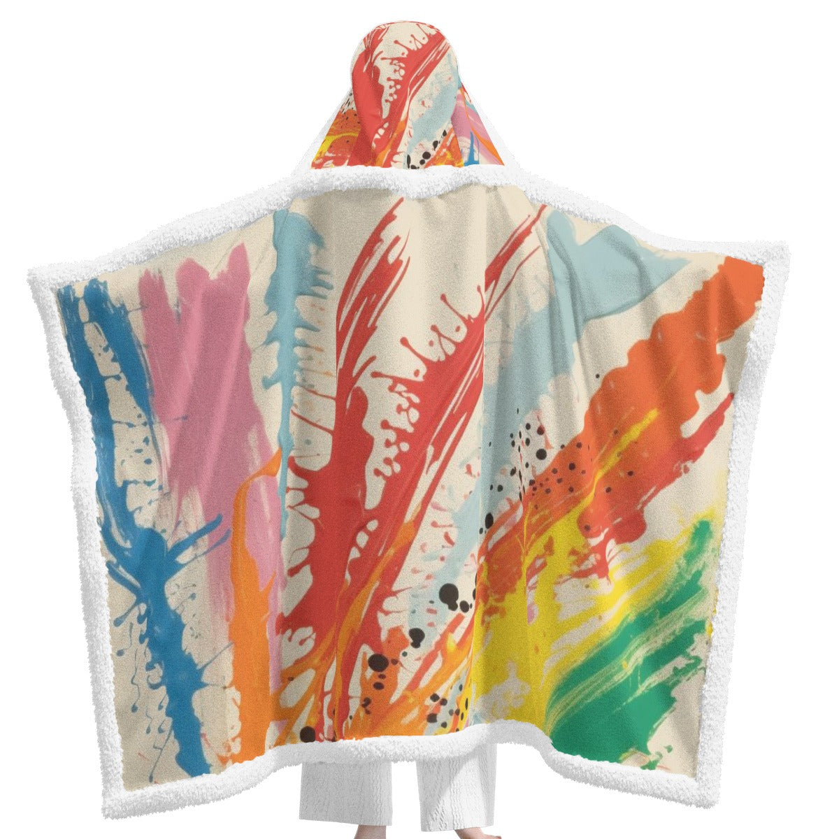 All-Over Print Unisex Wearable Hooded Blanket