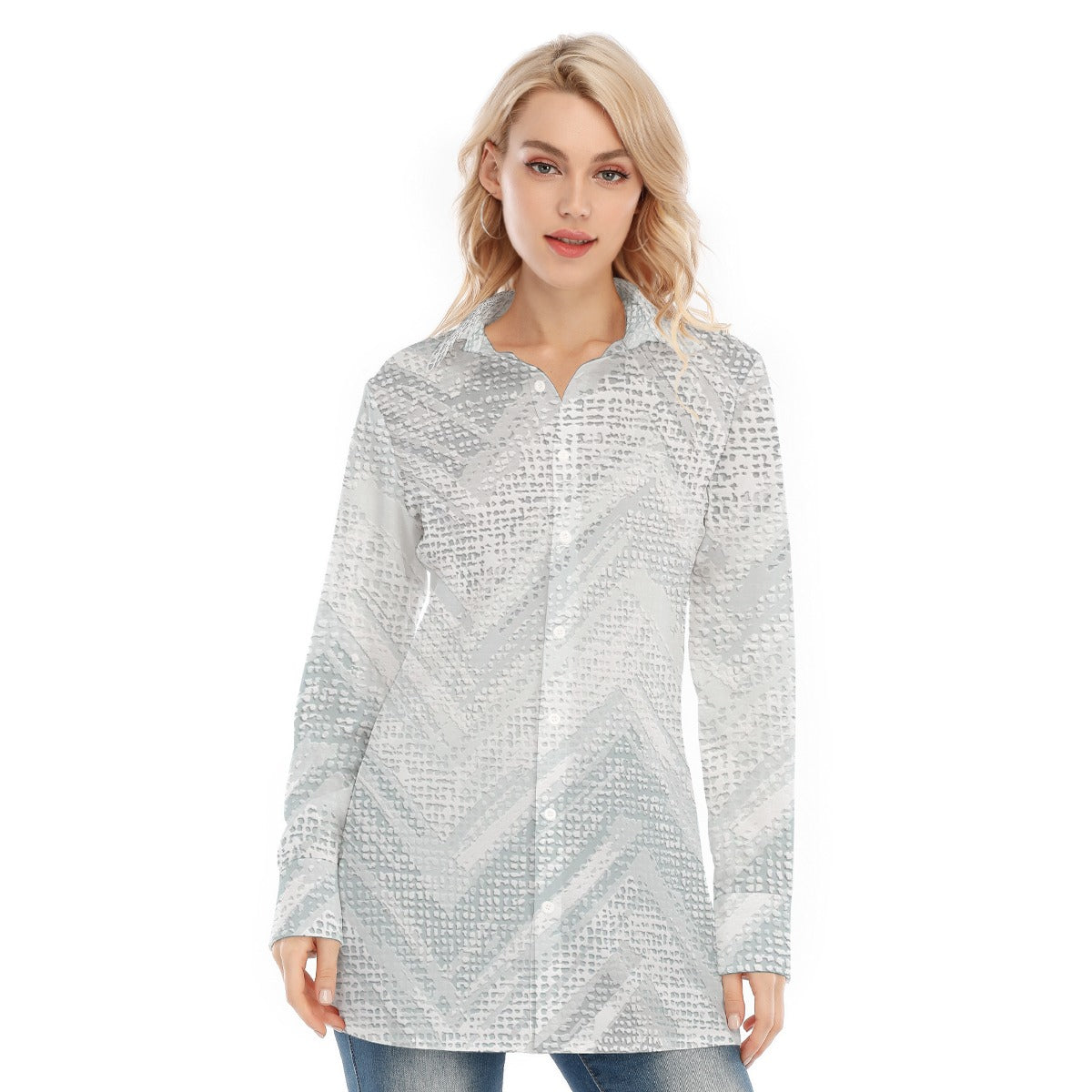 All-Over Print Women's Long Shirt