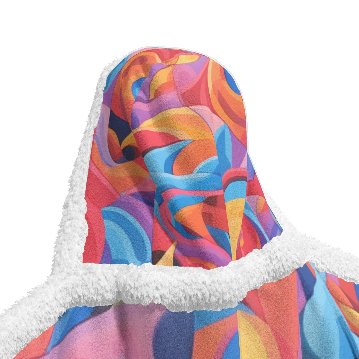 All-Over Print Unisex Wearable Hooded Blanket