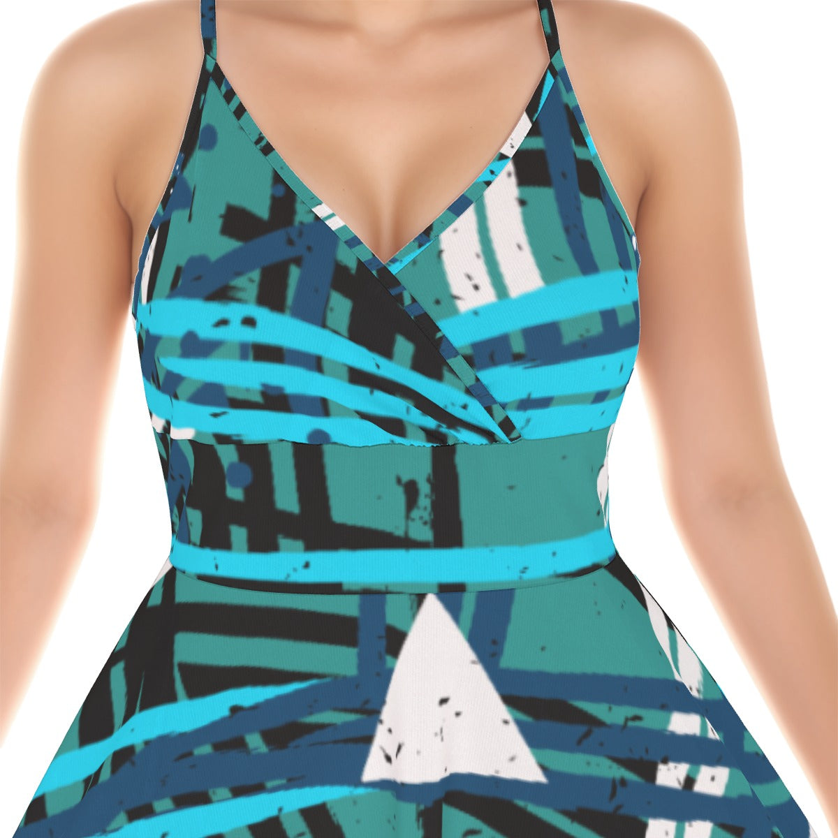 All-Over Print Women‘s Cross Cami Dress