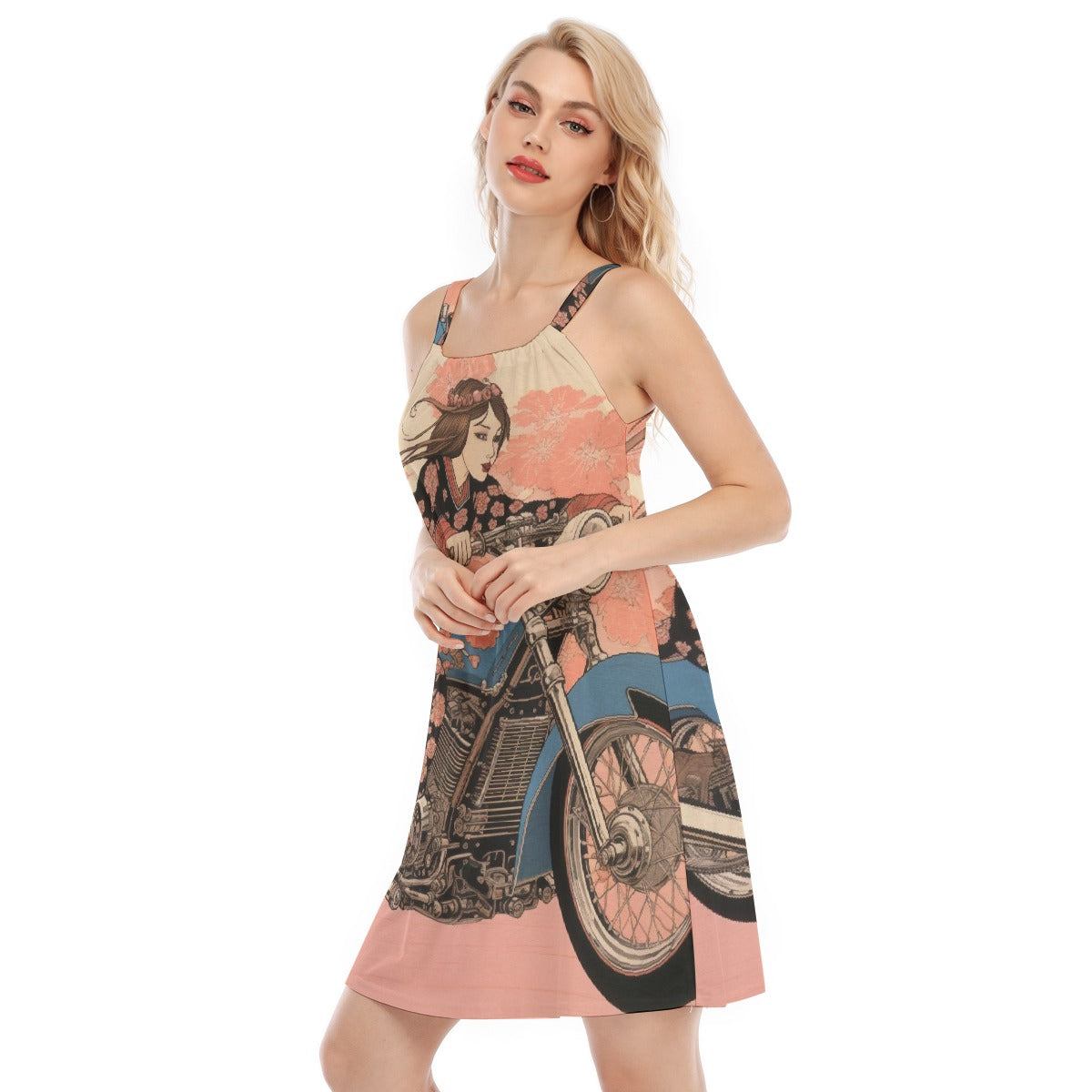 All-Over Print Women's O-neck Cami Dress