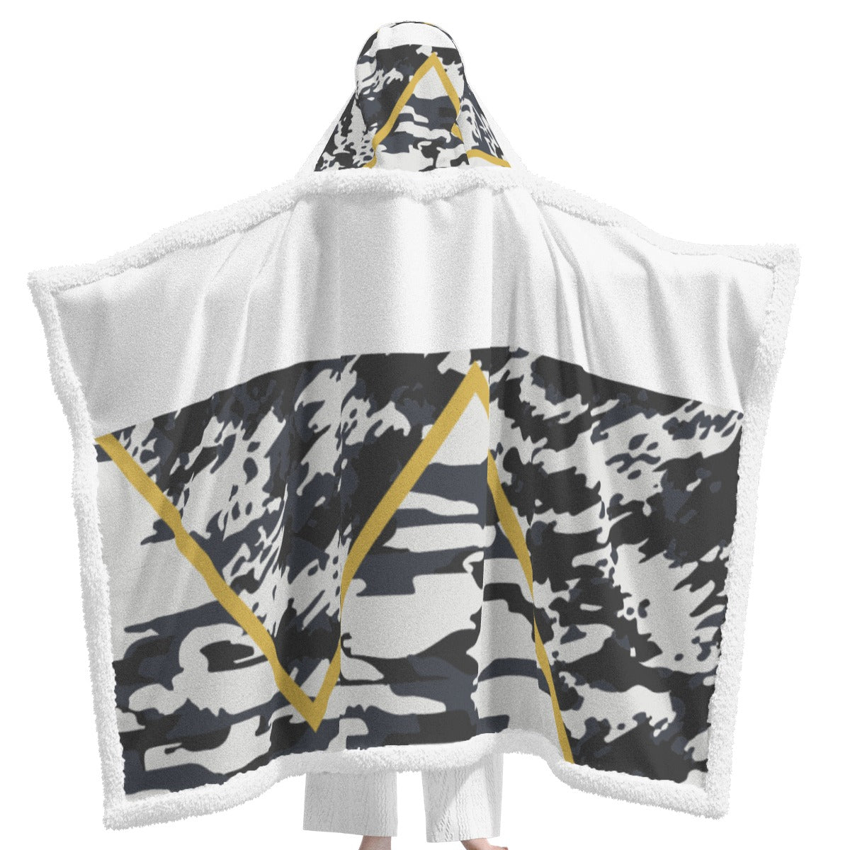 All-Over Print Unisex Wearable Hooded Blanket