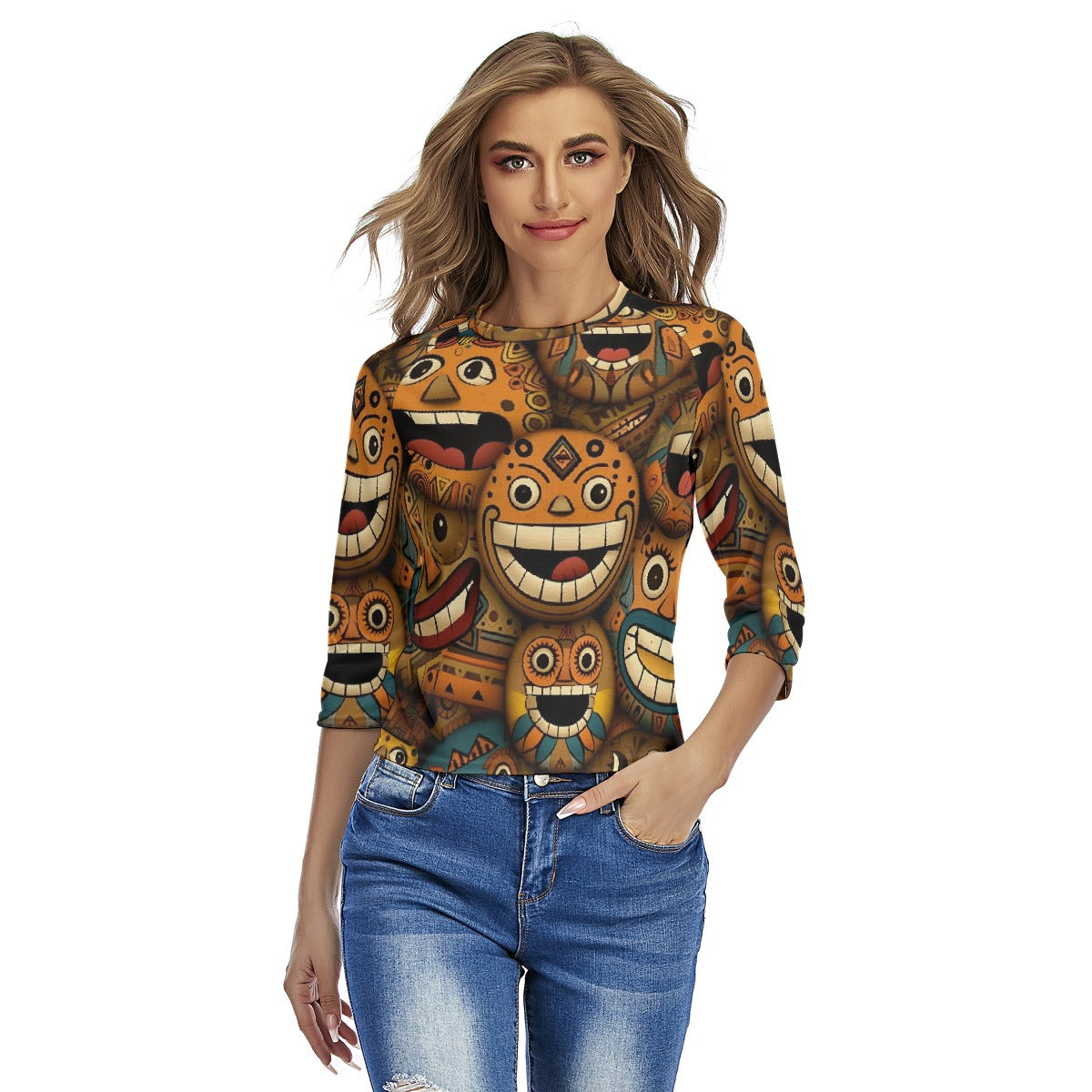 All-Over Print Women's Raglan Sleeves T-shirts