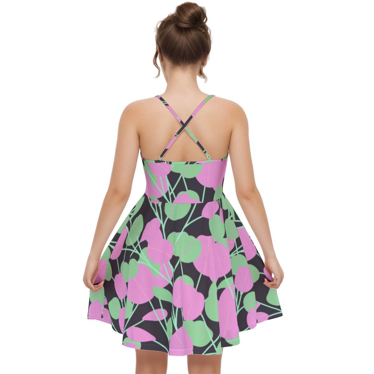 All-Over Print Women‘s Cross Cami Dress