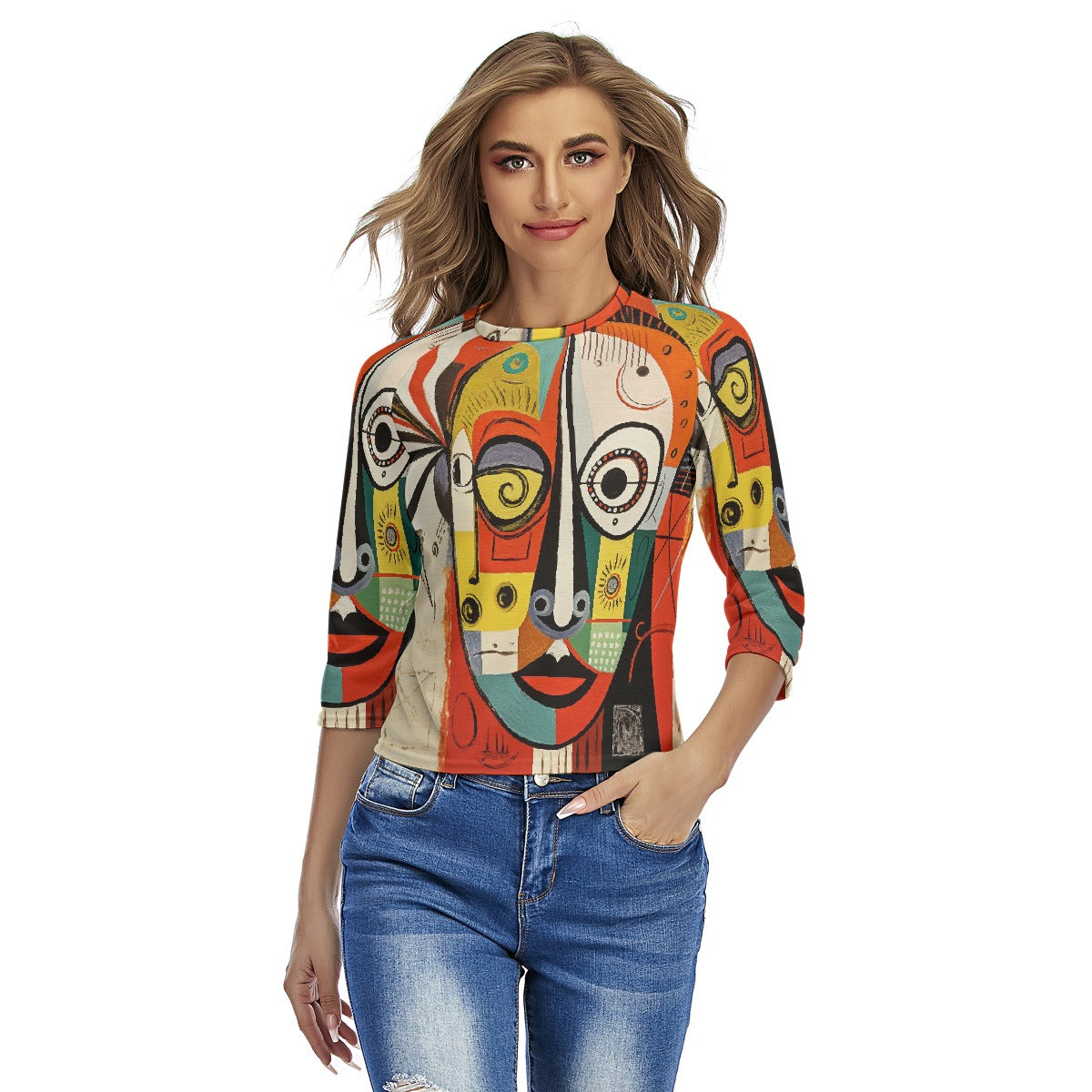 All-Over Print Women's Raglan Sleeves T-shirts