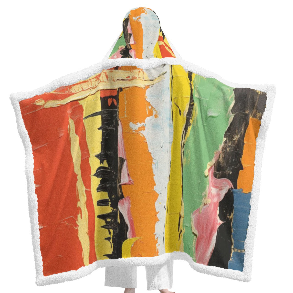 All-Over Print Unisex Wearable Hooded Blanket