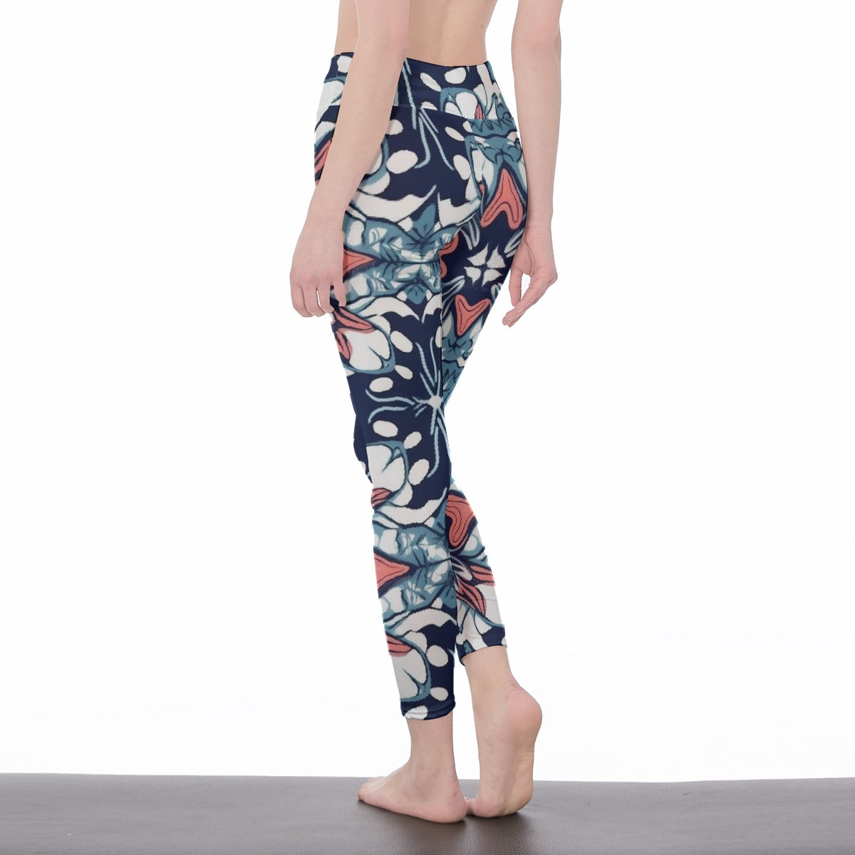 All-Over Print Women's High Waist Leggings | Side Stitch Closure