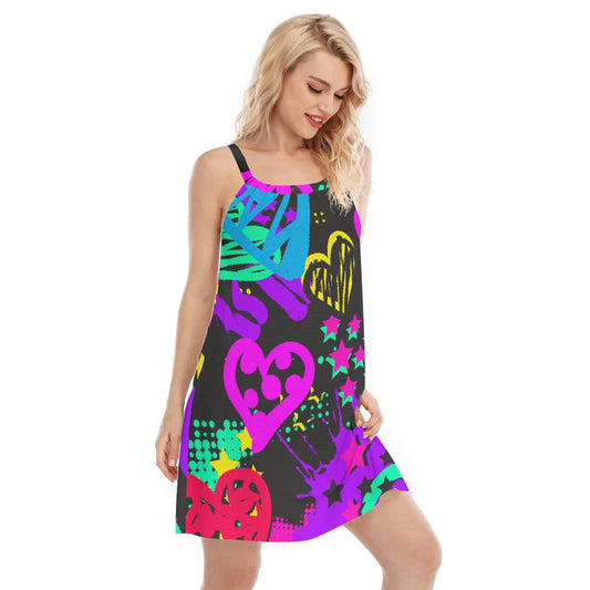 All-Over Print Women's Sleeveless Cami Dress