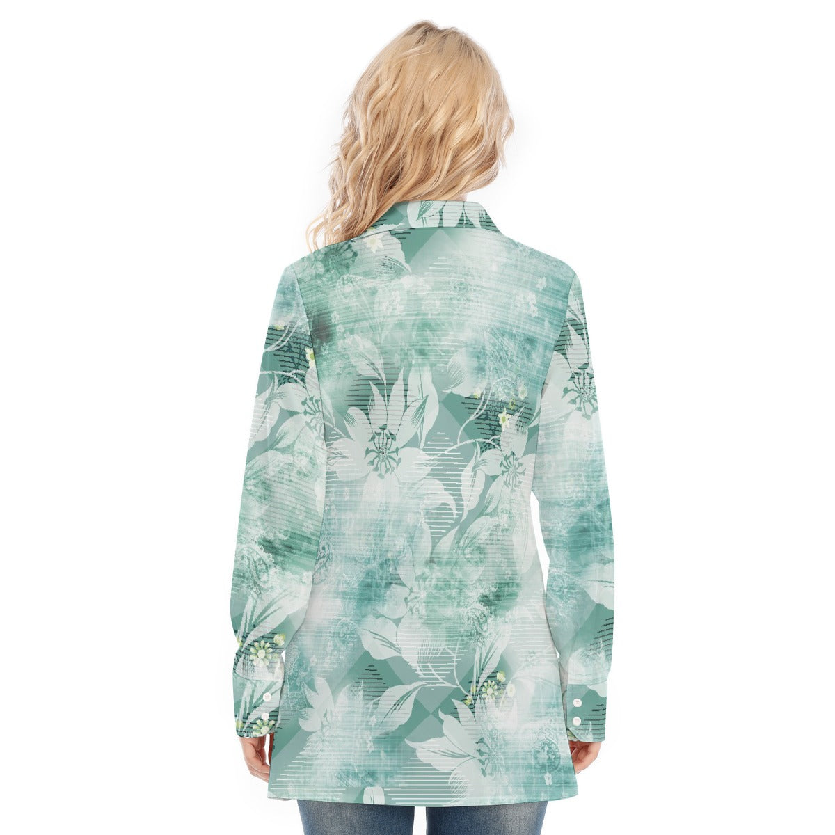 All-Over Print Women's Long Shirt