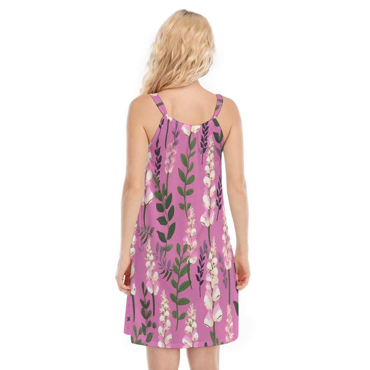 All-Over Print Women's O-neck Cami Dress