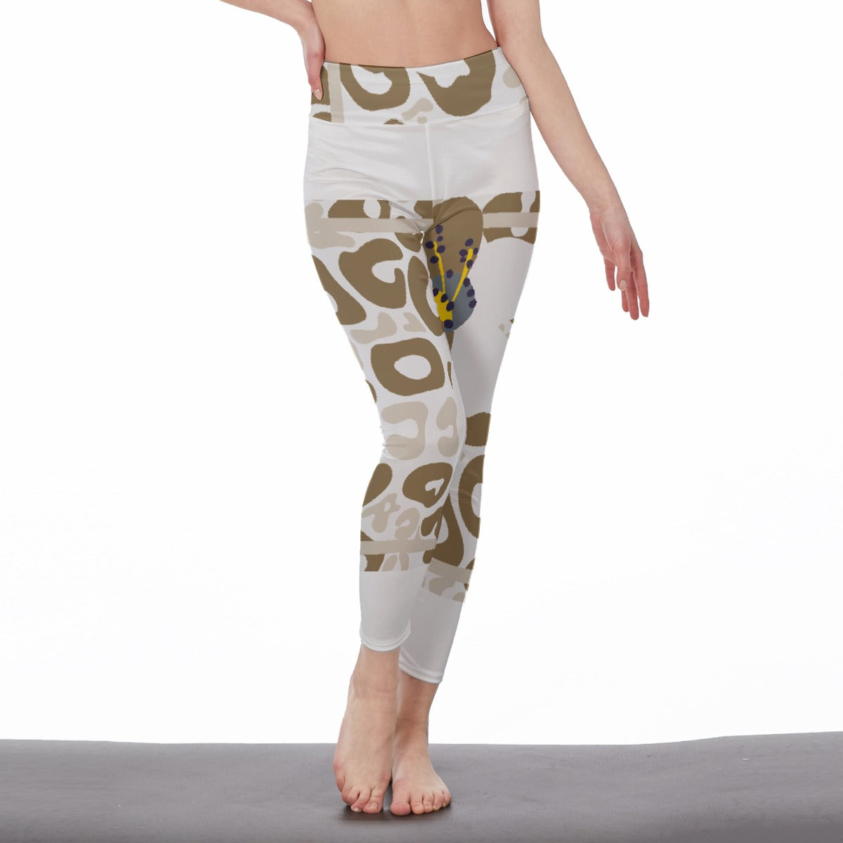 All-Over Print Women's High Waist Leggings | Side Stitch Closure