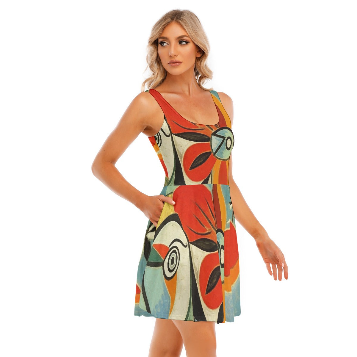 All-Over Print Women's Tank Vest Dress