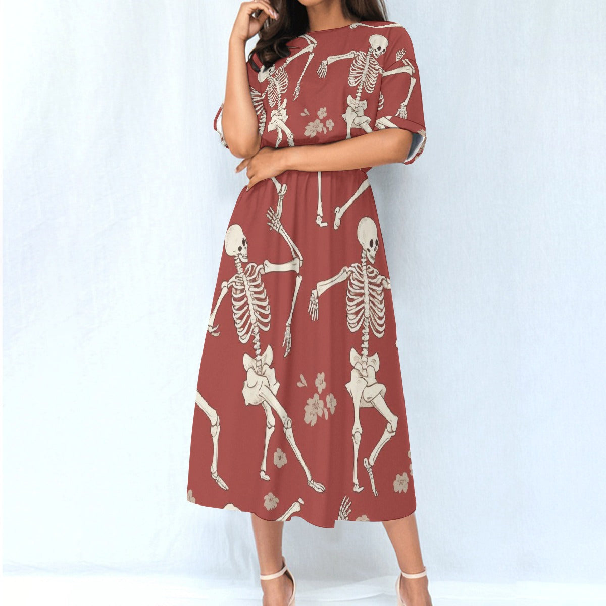 All-Over Print Women's Elastic Waist Dress