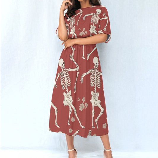 All-Over Print Women's Elastic Waist Dress