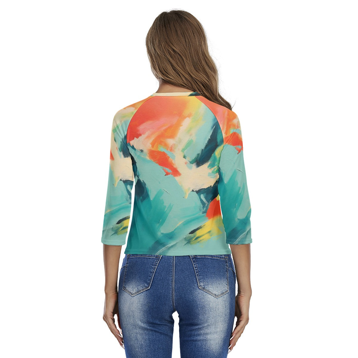 All-Over Print Women's Raglan Sleeves T-shirts