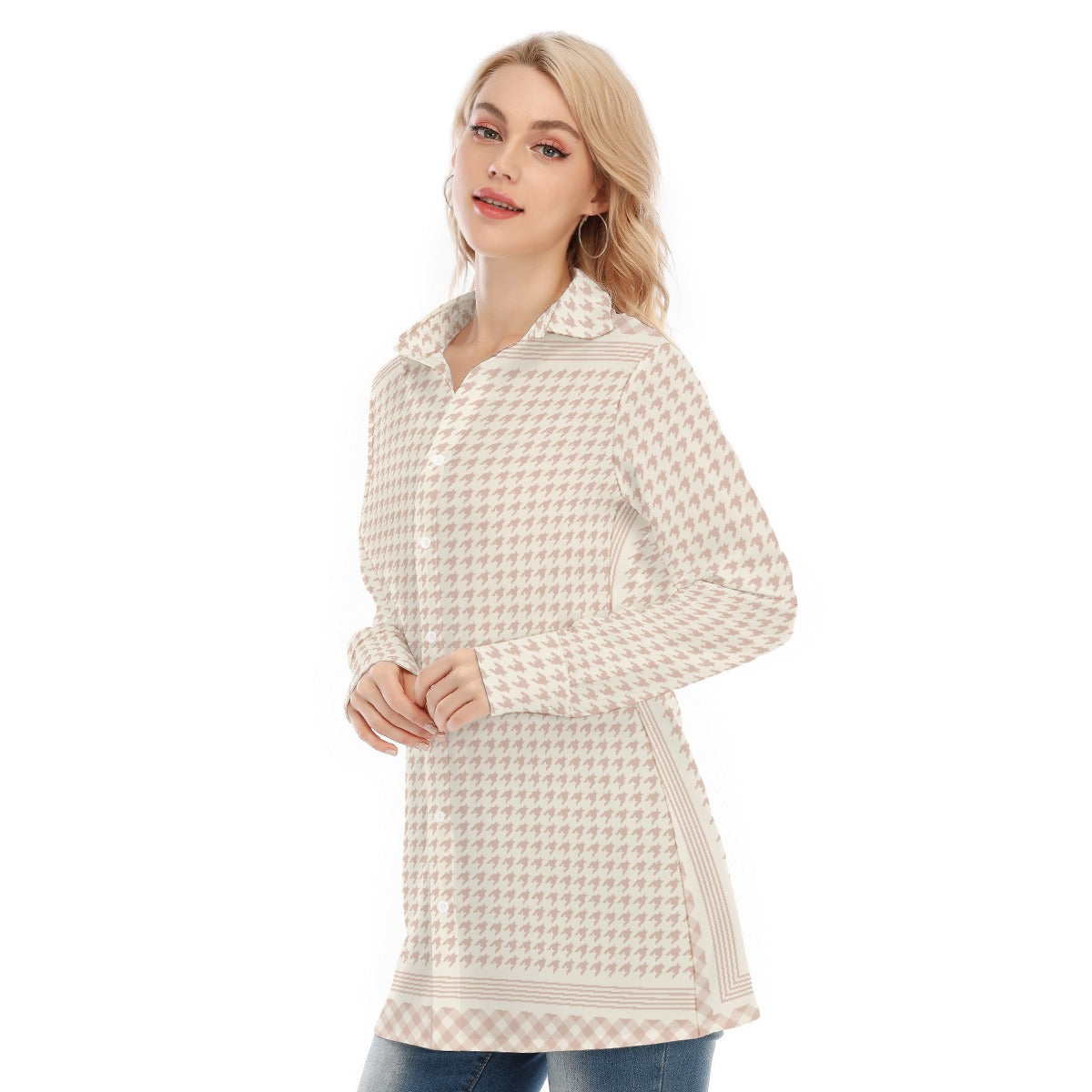 All-Over Print Women's Long Shirt