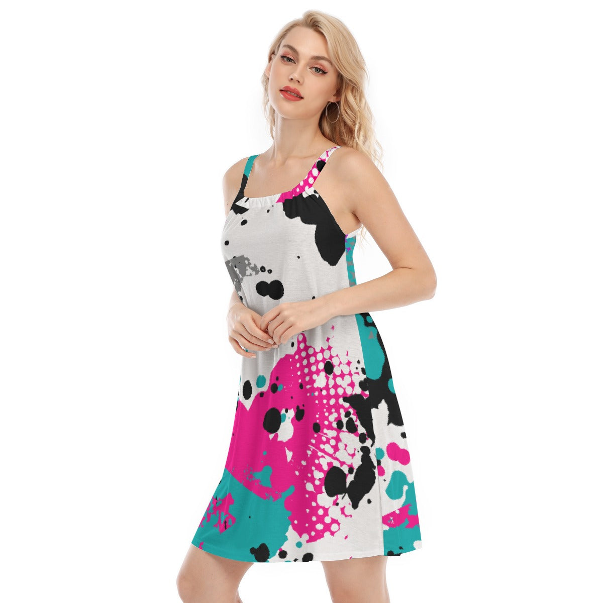 All-Over Print Women's Sleeveless Cami Dress